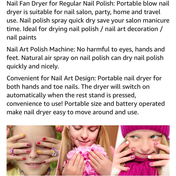 NEW Nail Dryer New in Box Drying Fan for Manicures and Pedicures NIB Mani & Pedi - Picture 8 of 9